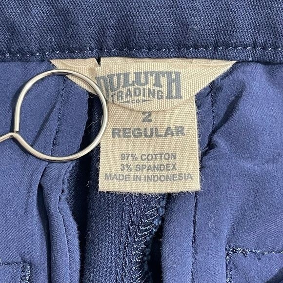 Duluth Trading Co. Women's Wide Leg Capri Pants Blue Size 2 Regular - Picture 4 of 6